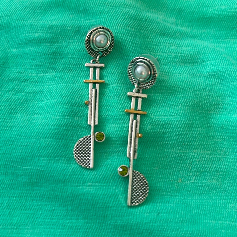 Modern drop earrings